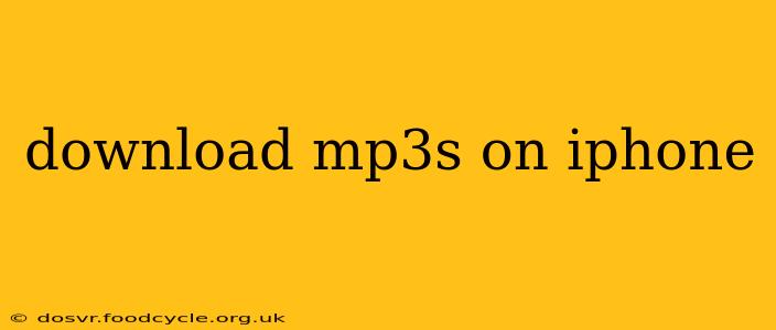 download mp3s on iphone