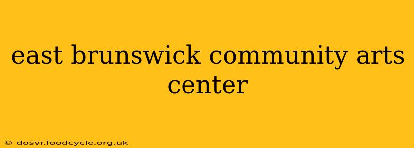 east brunswick community arts center