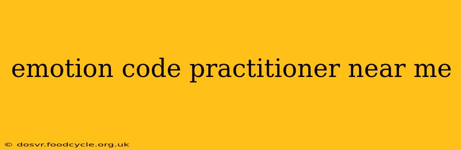 emotion code practitioner near me