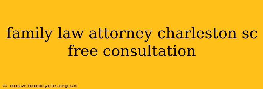 family law attorney charleston sc free consultation