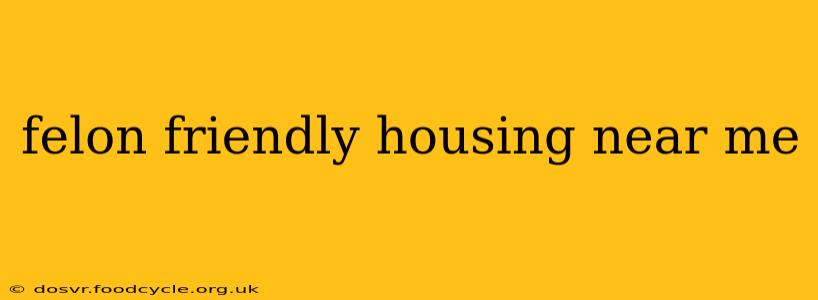 felon friendly housing near me