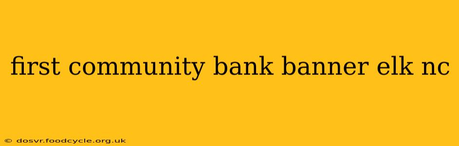 first community bank banner elk nc