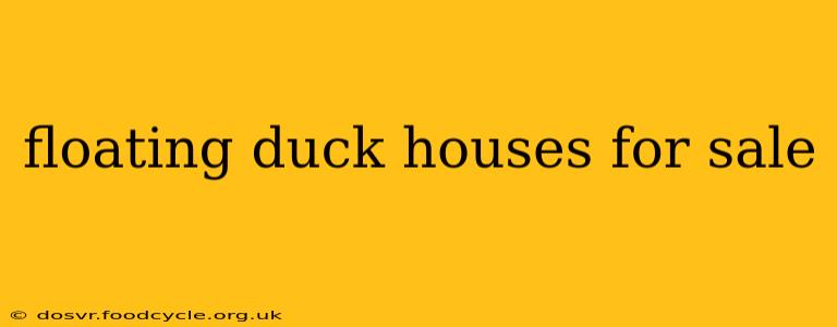 floating duck houses for sale