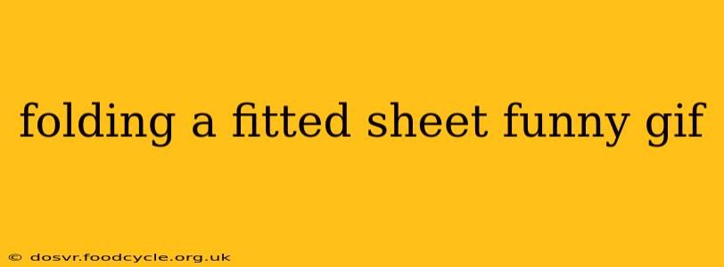 folding a fitted sheet funny gif