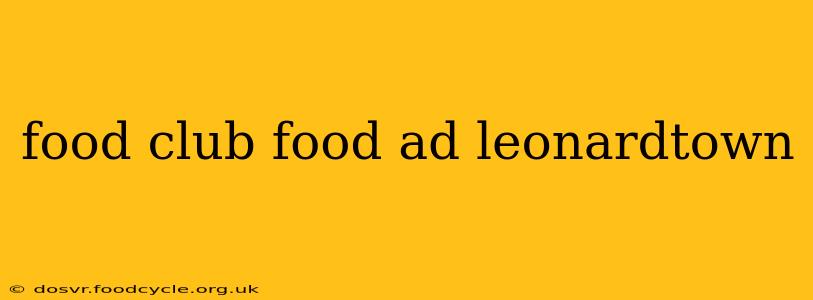 food club food ad leonardtown