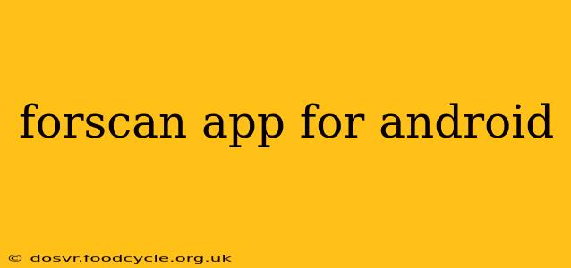 forscan app for android