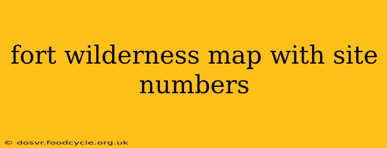 fort wilderness map with site numbers