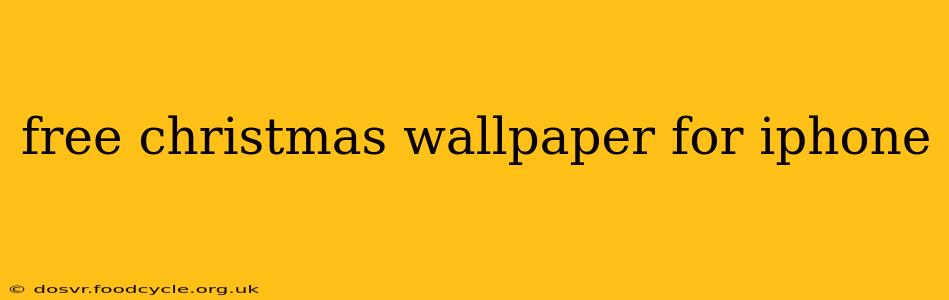 free christmas wallpaper for iphone