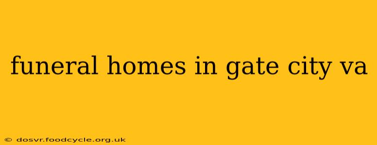 funeral homes in gate city va