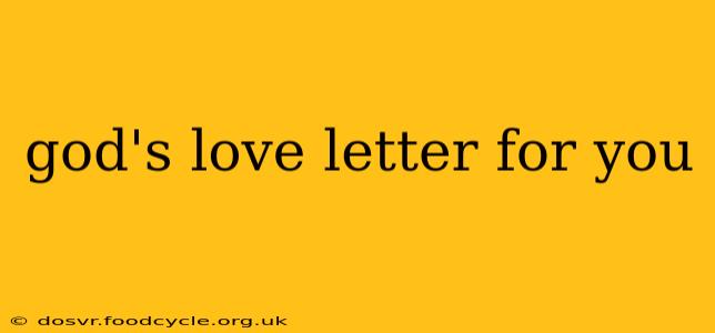 god's love letter for you
