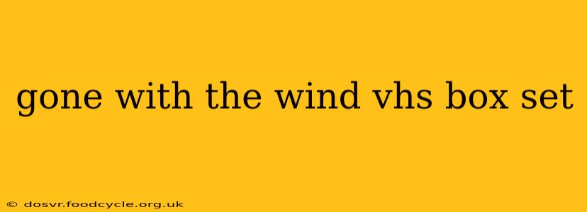 gone with the wind vhs box set