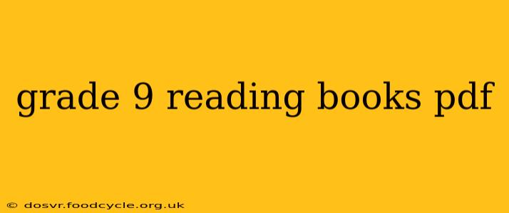 grade 9 reading books pdf