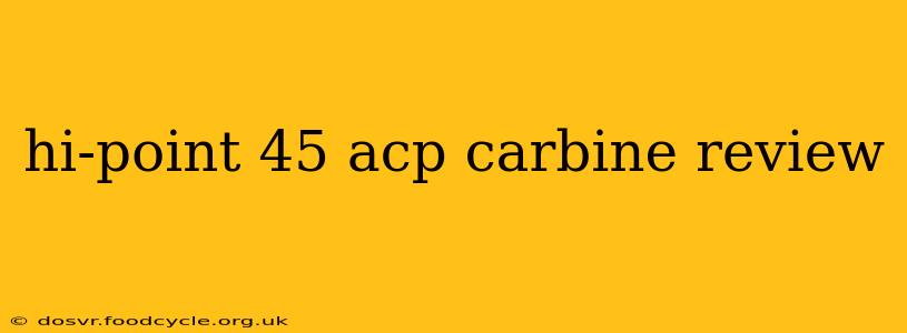 hi-point 45 acp carbine review