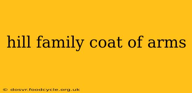 hill family coat of arms