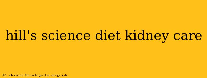 hill's science diet kidney care