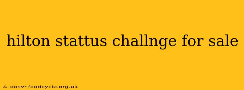 hilton stattus challnge for sale