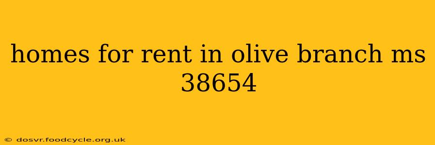 homes for rent in olive branch ms 38654