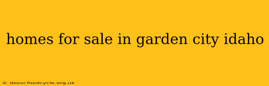 homes for sale in garden city idaho