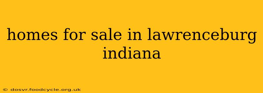 homes for sale in lawrenceburg indiana