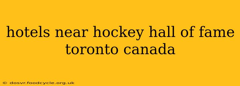 hotels near hockey hall of fame toronto canada