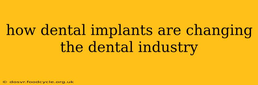how dental implants are changing the dental industry