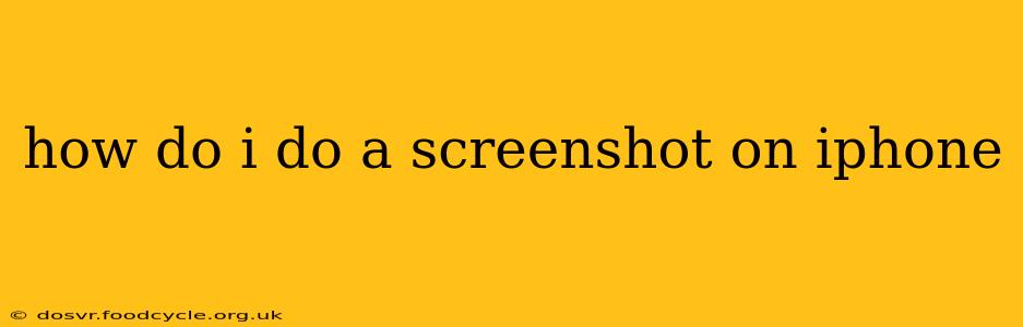 how do i do a screenshot on iphone