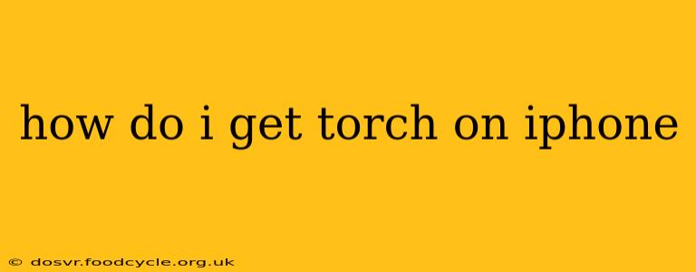how do i get torch on iphone