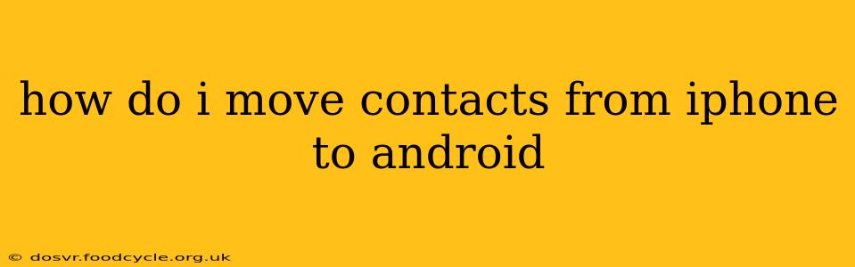how do i move contacts from iphone to android