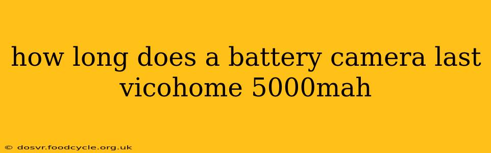 how long does a battery camera last vicohome 5000mah