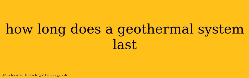 how long does a geothermal system last