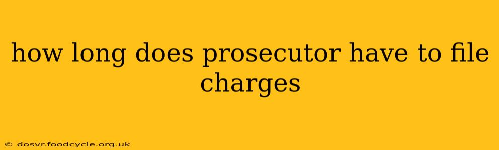 how long does prosecutor have to file charges
