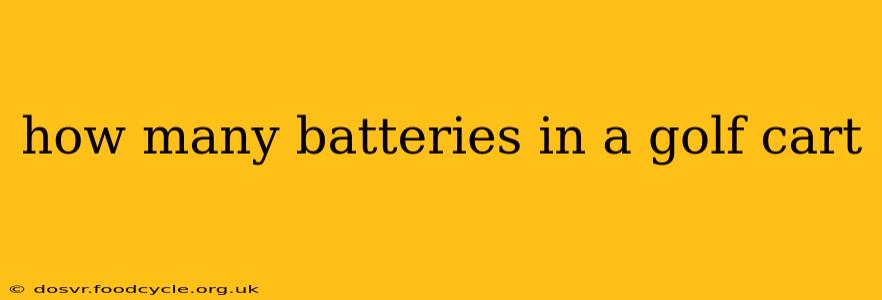 how many batteries in a golf cart