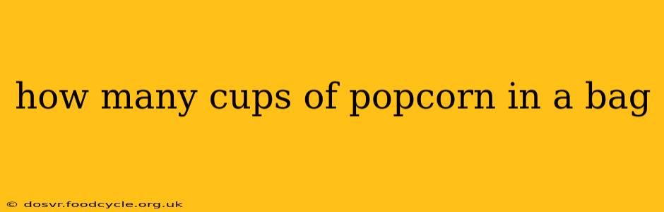 how many cups of popcorn in a bag