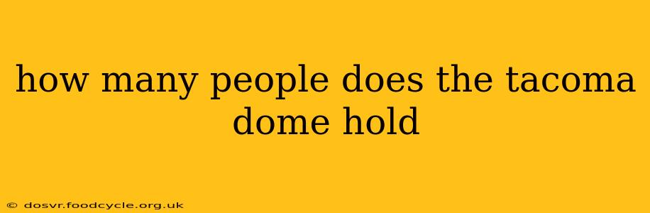 how many people does the tacoma dome hold