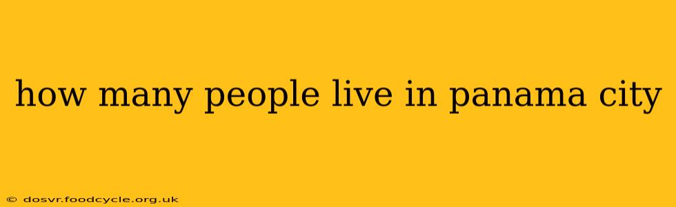 how many people live in panama city