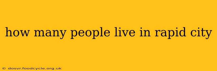 how many people live in rapid city