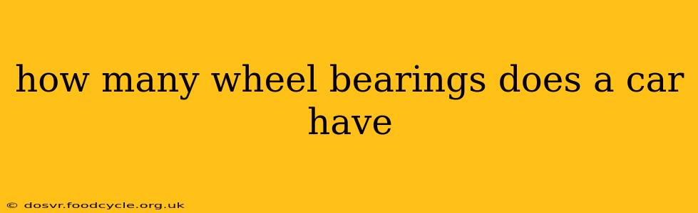 how many wheel bearings does a car have