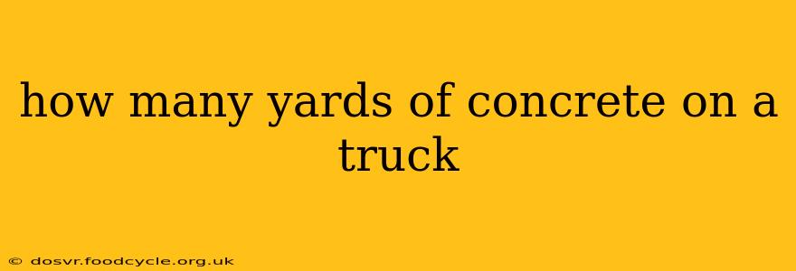 how many yards of concrete on a truck