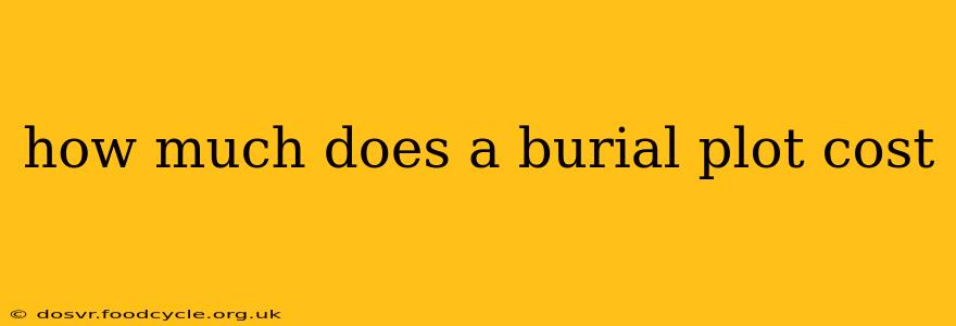how much does a burial plot cost
