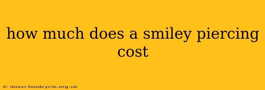 how much does a smiley piercing cost