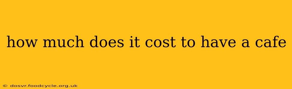 how much does it cost to have a cafe