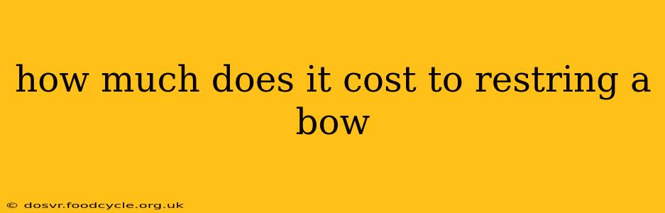how much does it cost to restring a bow
