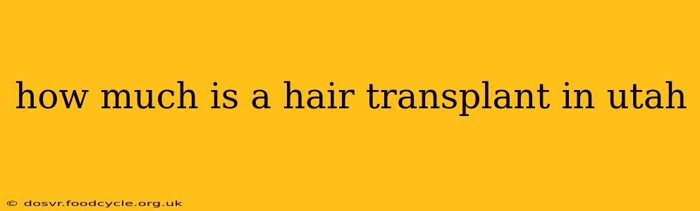 how much is a hair transplant in utah