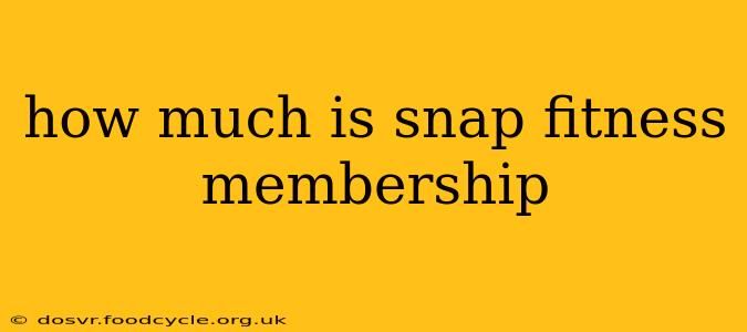 how much is snap fitness membership