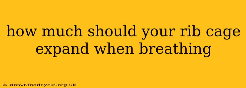 how much should your rib cage expand when breathing