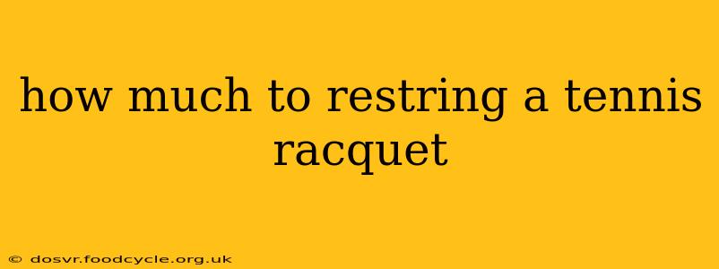 how much to restring a tennis racquet