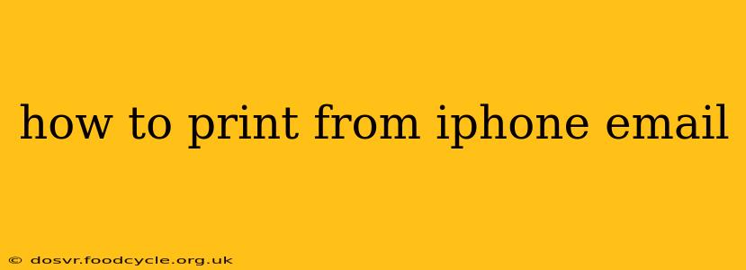 how to print from iphone email