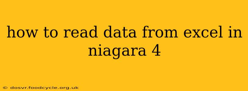 how to read data from excel in niagara 4