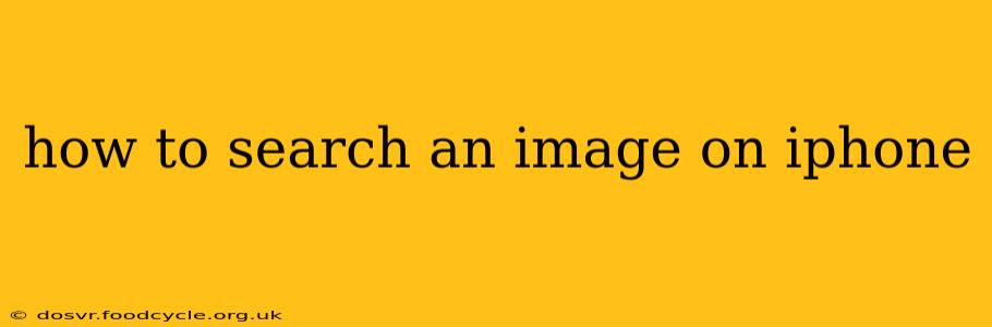 how to search an image on iphone