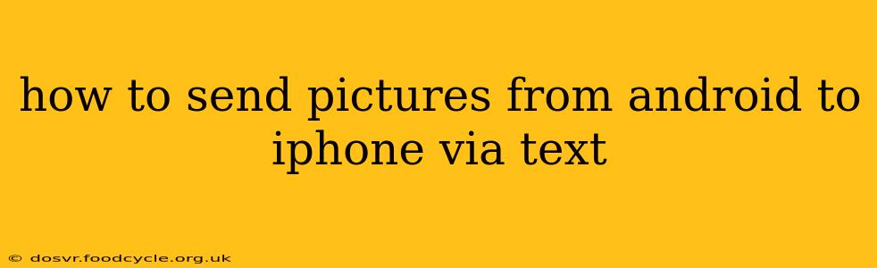 how to send pictures from android to iphone via text